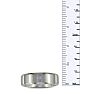 Modern Titanium Wedding Band With 1 Diamond, Size 7.5 to 14 Image-4