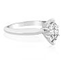 3/4 Carat Marquise Diamond Engagement Ring In 14 Karat White Gold Image-2