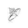 1 Carat Marquise Diamond Engagement Ring In 14 Karat White Gold Image-2