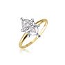 1 Carat Marquise Diamond Engagement Ring In 14 Karat Yellow Gold Image-2