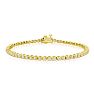 2 1/4 Carat Diamond Tennis Bracelet In 14 Karat Yellow Gold, 8 Inches Image-1