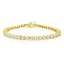 5 3/4 Carat Diamond Tennis Bracelet In 14 Karat Yellow Gold, 8 Inches Image-1