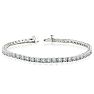 7 Carat Round Diamond Tennis Bracelet In 14 Karat White Gold, 7 Inches Image-1