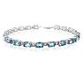 10ct Aquamarine and Diamond Bracelet
 Image-1