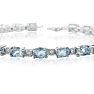 10ct Aquamarine and Diamond Bracelet
 Image-2