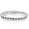 5 Carat Sapphire and Diamond Bracelet in Sterling Silver Image-4