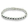 5 Carat Sapphire and Diamond Bracelet in Sterling Silver Image-5