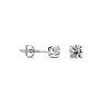 1/4 Carat Diamond Stud Earrings In 14 Karat White Gold Image-1