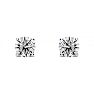 1/4 Carat Diamond Stud Earrings In 14 Karat White Gold Image-2