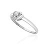 Previously Owned .07ct Intertwined Hearts Diamond Promise Ring in Sterling Silver Image-2