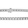 9 Inch 10K White Gold 2 1/2 Carat Diamond Tennis Bracelet Image-2