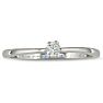 1/10ct Diamond Solitaire Ring in Sterling Silver-only 1 left, Size 7 Image-1