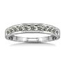 1/2 Carat Diamond Wedding Band In White Gold Image-1