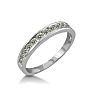 1/2 Carat Diamond Wedding Band In White Gold Image-2