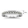 1/2 Carat Diamond Wedding Band In White Gold Image-4