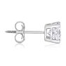 1ct Princess Diamond Stud Earrings In 14k White Gold Image-4