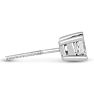 1 1/4ct Princess Diamond Stud Earrings In 14k White Gold Image-3
