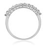 Diamond Right Hand Ring in Solid Sterling Silver Image-3
