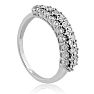 Diamond Right Hand Ring in Solid Sterling Silver Image-5