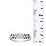 Diamond Right Hand Ring in Solid Sterling Silver Image-6