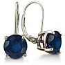 5ct Sapphire Leverback Earrings
 Image-1