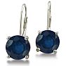 5ct Sapphire Leverback Earrings
 Image-2