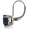 5ct Sapphire Leverback Earrings
 Image-3