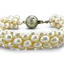 Four Strand Pearl Bracelet with Round Clasp Image-2