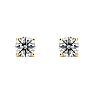 1/4 Carat Round Diamond Stud Earrings In 14 Karat Yellow Gold Image-2