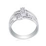 Simple and sweet stacked diamond ring is great for everyday wear.  Diamond content is 1/10 carat in I/J color and I2 clarity. Image-3
