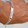 Stainless Steel ID Bracelet With Free Custom Engraving, 7.5 Inches Image-5