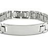 PERSONALIZED ENGRAVING 8.5 Inch Men's Stainless Steel ID Bracelet Image-2