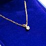 1/5ct 14k Yellow Gold Diamond Pendant Image-6