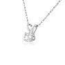 1/6ct 14k White Gold Diamond Pendant Image-2