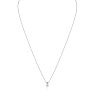 1/6ct 14k White Gold Diamond Pendant Image-3