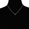 1/6ct 14k Yellow Gold Diamond Pendant, 2 Stars Image-4