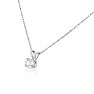 1/5ct 14k White Gold Diamond Pendant, 2 Stars Image-2