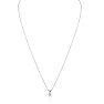 1/5ct 14k White Gold Diamond Pendant, 2 Stars Image-3