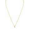 1/5ct 14k Yellow Gold Diamond Pendant, 2 Stars Image-3