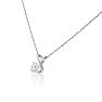 3/8ct 14k White Gold Diamond Pendant J/K Color I1/I2 Clarity. Image-2
