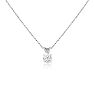 3/8ct 14k White Gold Diamond Pendant J/K Color I1/I2 Clarity. Image-4