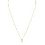 3/8ct 14k Yellow Gold Diamond Pendant, 2 Stars Image-3