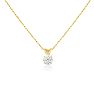 3/8ct 14k Yellow Gold Diamond Pendant, 2 Stars Image-4