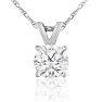 1/2ct 14k White Gold WGL Certified Diamond Pendant, Excellent Value. Image-1