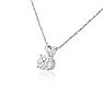 1/2ct 14k White Gold WGL Certified Diamond Pendant, Excellent Value. Image-2