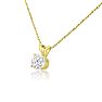 1/2ct 14k Yellow Gold WGL Certified Diamond Pendant Image-2