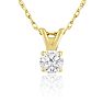1/6ct 14k Yellow Gold Diamond Pendant Image-1