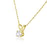 1/6ct 14k Yellow Gold Diamond Pendant Image-2