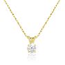 1/6ct 14k Yellow Gold Diamond Pendant Image-4