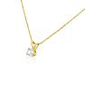 1/5ct 14k Yellow Gold Diamond Pendant, 3 stars Image-2